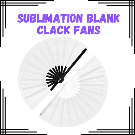 Clack Fan Blank – Sublimation Hand Fan