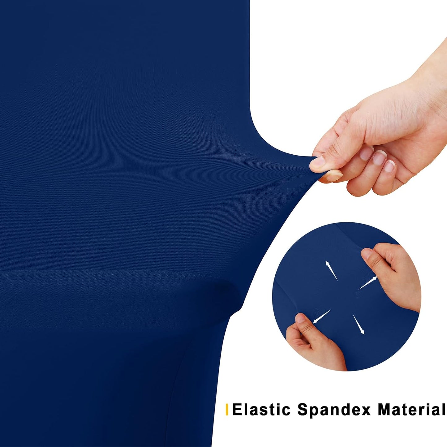 Elastic | Fitted | Stretch | Tablecloths for Rectangle Tables- Outdoor | Wedding | Banquet | Parties