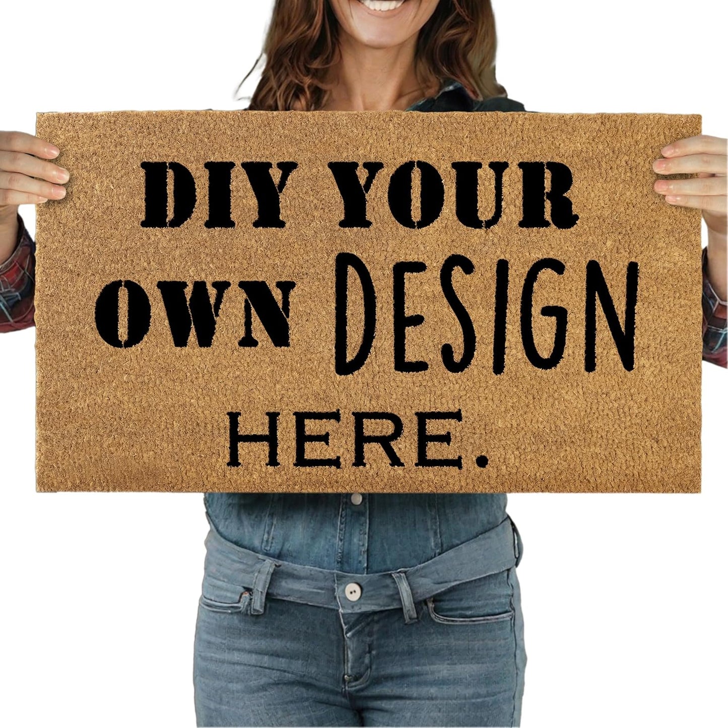 Custom Doormat Stencil – Reusable DIY Doormat Template | Paint and Sip | Personalized Door Mat Stencil Kit | Couples Date Night