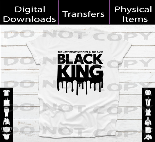Black King - SVG | PNG | Mockup Digital Download