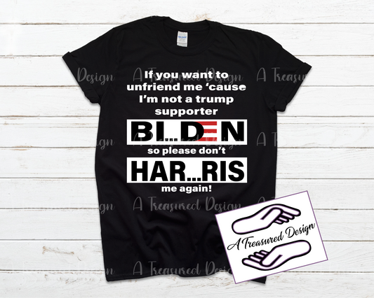 Biden Dont Harris - SVG | PNG | Mockup Digital Download
