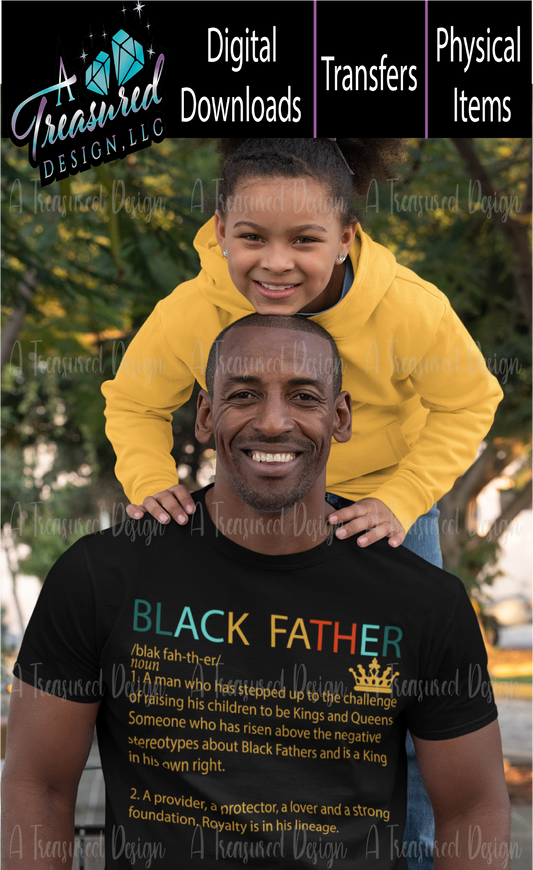 Black Father - SVG | PNG | Mockup Digital Download
