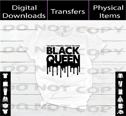 Black Queen SVG | PNG | Mockups Digital Download