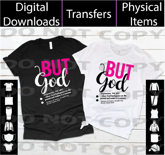 But GOD - Svg | Png | Mockup - Digital Files