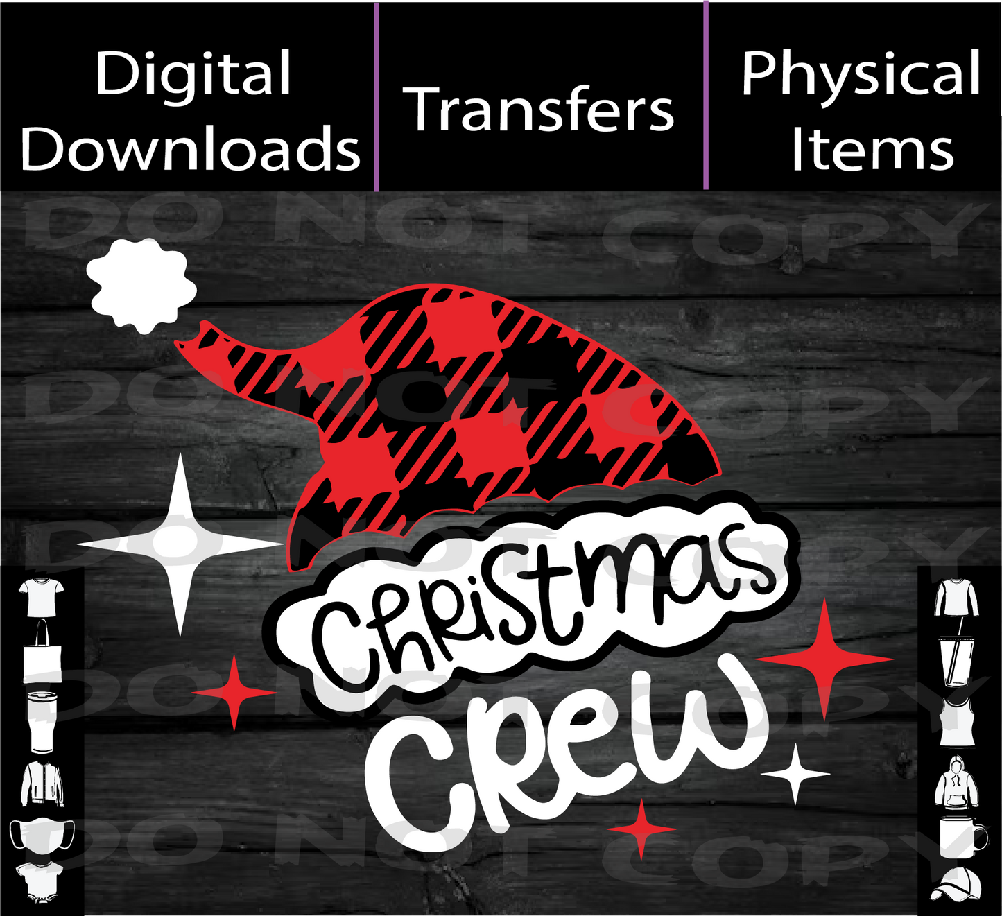 Christmas Hat Crew - Heat Transfers