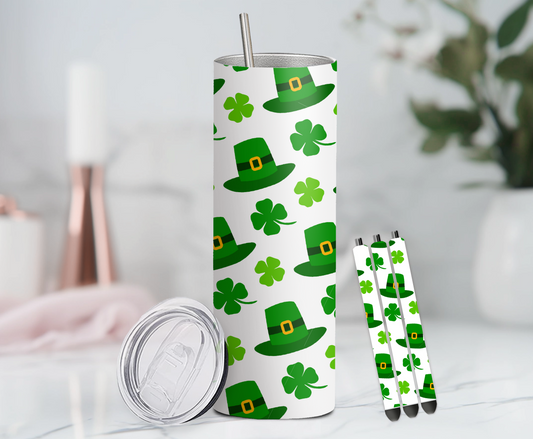Clovers and Hats Pen and Tumbler Wraps