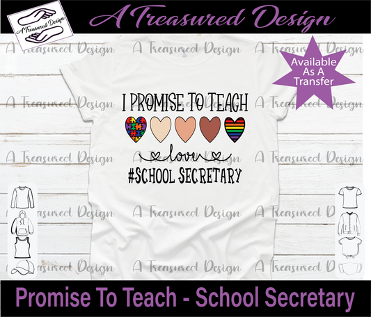 I Promise To Teach - SVG | PNG | Mockup