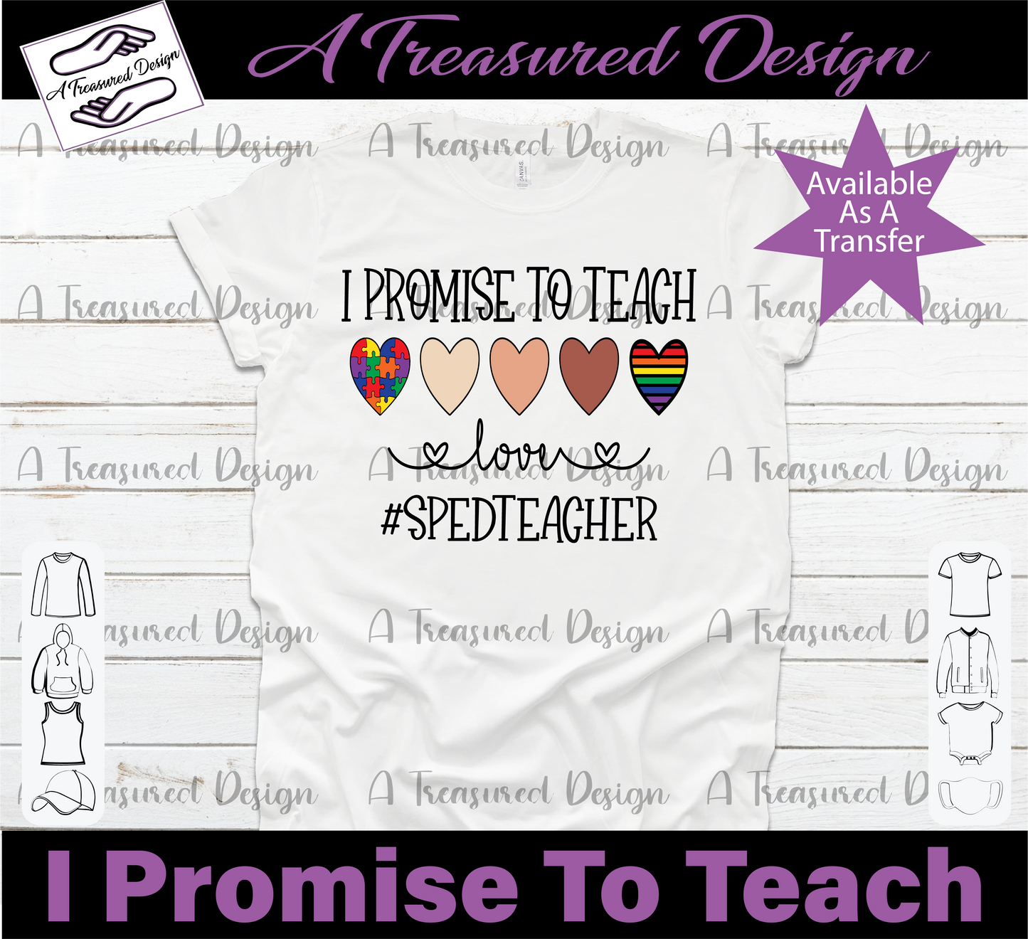 I Promise To Teach - SVG | PNG | Mockup