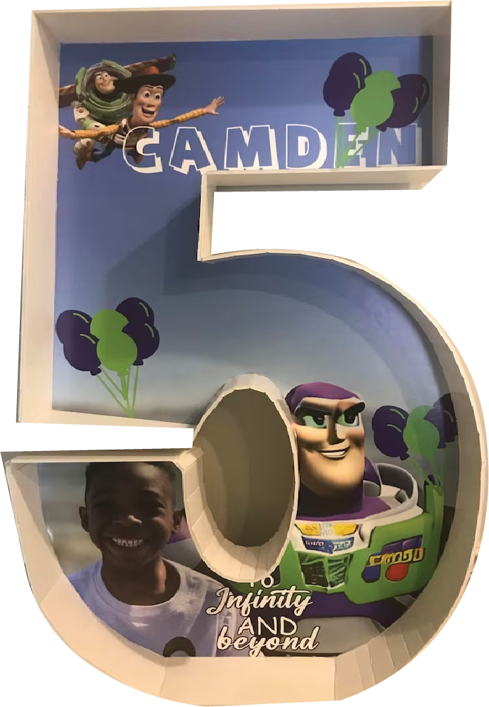 Image Marquee Numbers (0-9), Big Photo Numbers, Pre-cut Picture Numbers, Large Pic Numbers, Anniversary Birthday Wedding Event Decorations