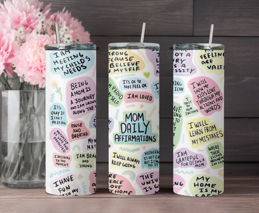 Mom Affirmation Tumbler Wraps