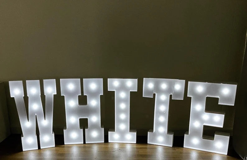 Marquee Letters (A-Z), Big Light Up Letters, Pre-cut, Large Letter, Anniversary Birthday Wedding Event Decorations