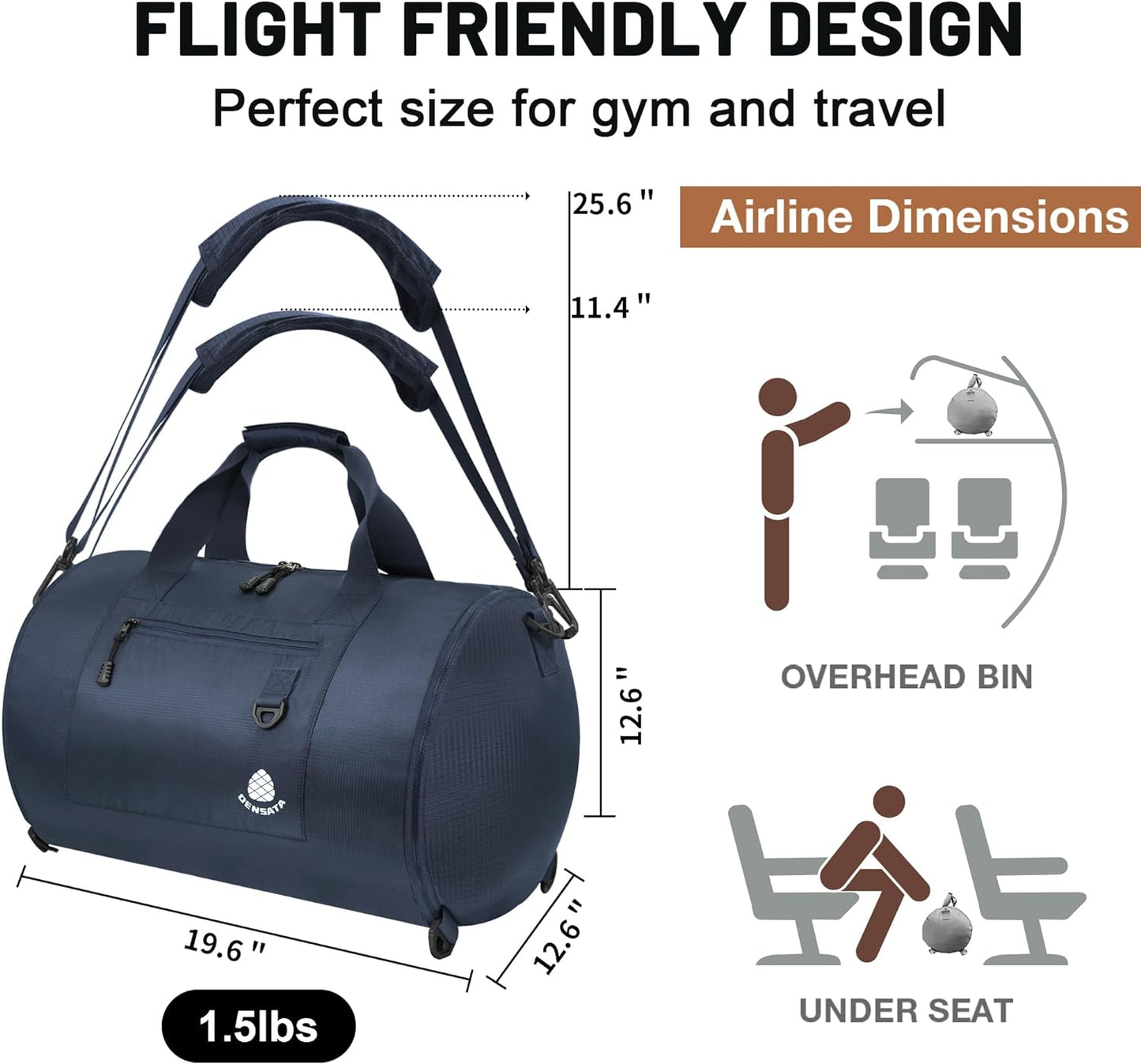 Customizable Travel Duffle Bag | 80L Sports Gym Bag | Expandable Duffle Backpack | Overnight Bag | Carry on Bag