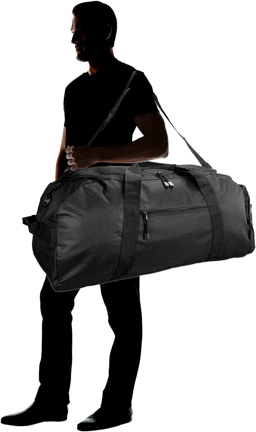 Customizable Extra Large Duffle Bag Outdoors Sports Duffel Bag (Turns Into Backpack)