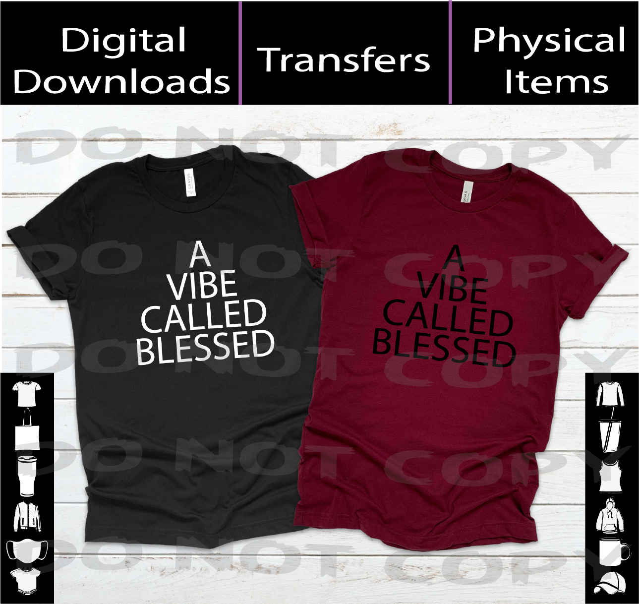 A Vibe Called Blessed SVG | PNG | Mockup Design A Treasured Design LLC