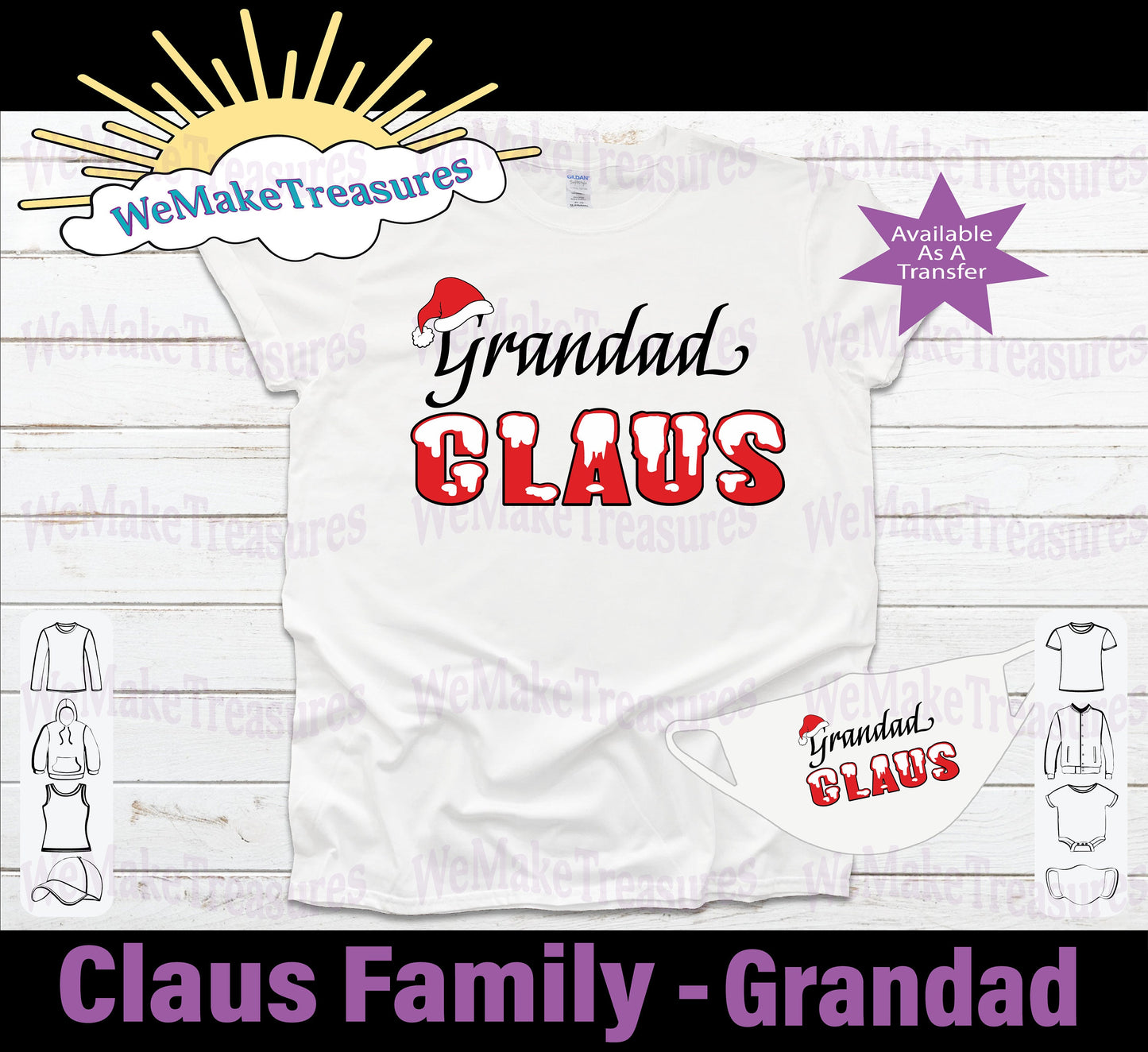 Claus Family Design - Regular Vinyl & Heat Vinyl Transfers A Treasured Design LLC