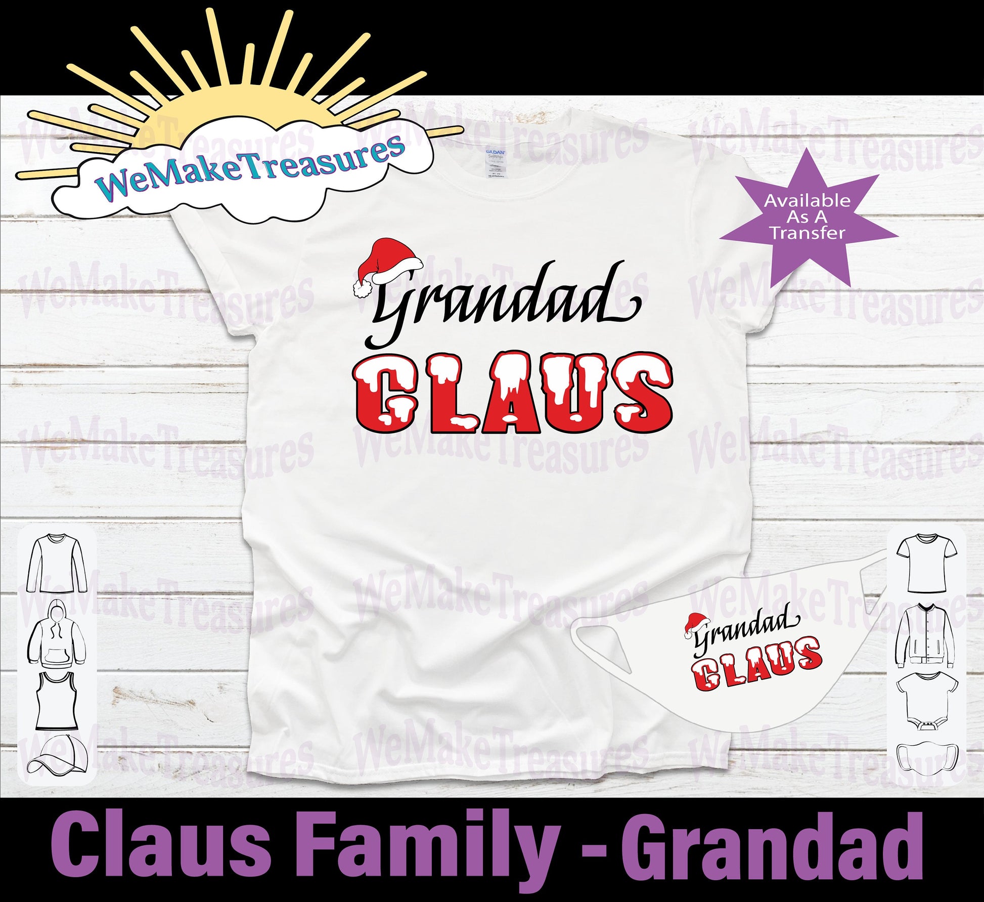 Claus Family Design - Regular Vinyl & Heat Vinyl Transfers A Treasured Design LLC