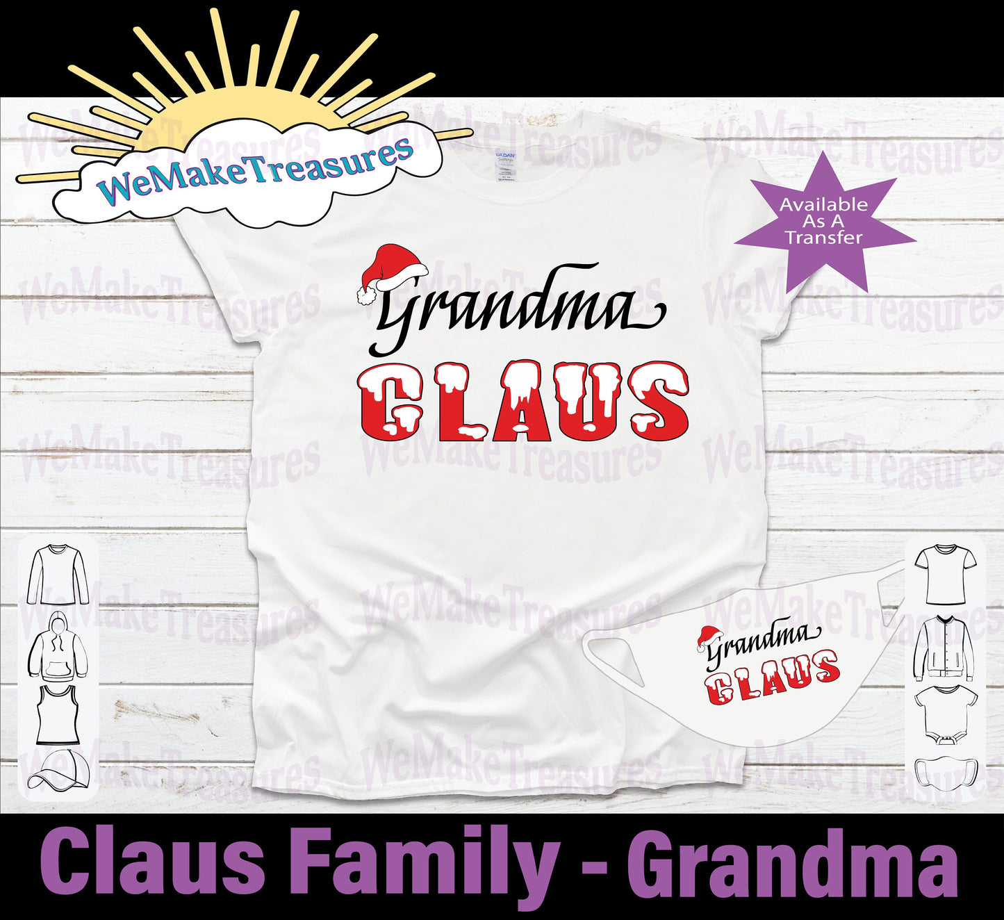 Claus Family Design - Regular Vinyl & Heat Vinyl Transfers A Treasured Design LLC