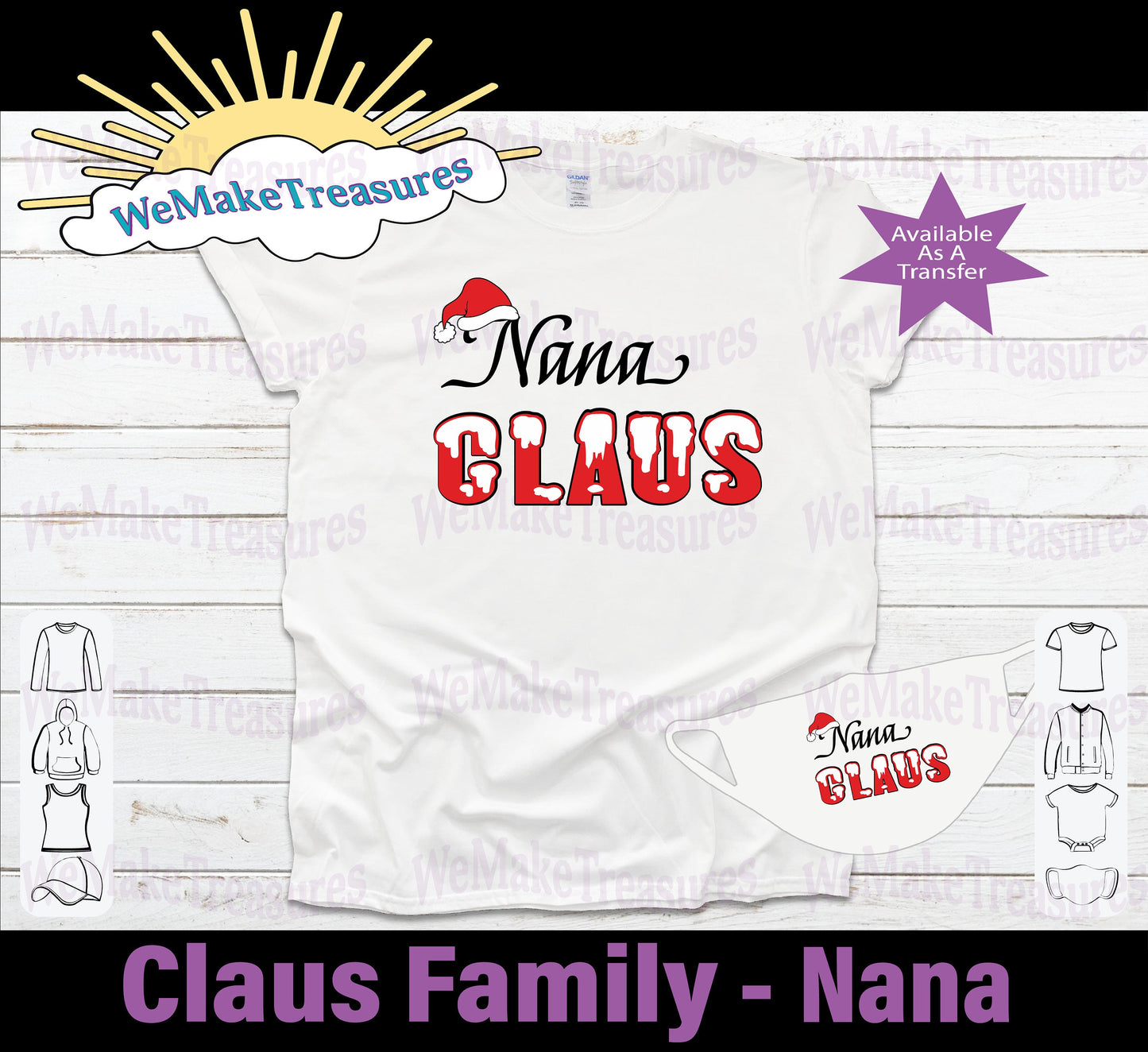 Claus Family Design - Regular Vinyl & Heat Vinyl Transfers A Treasured Design LLC