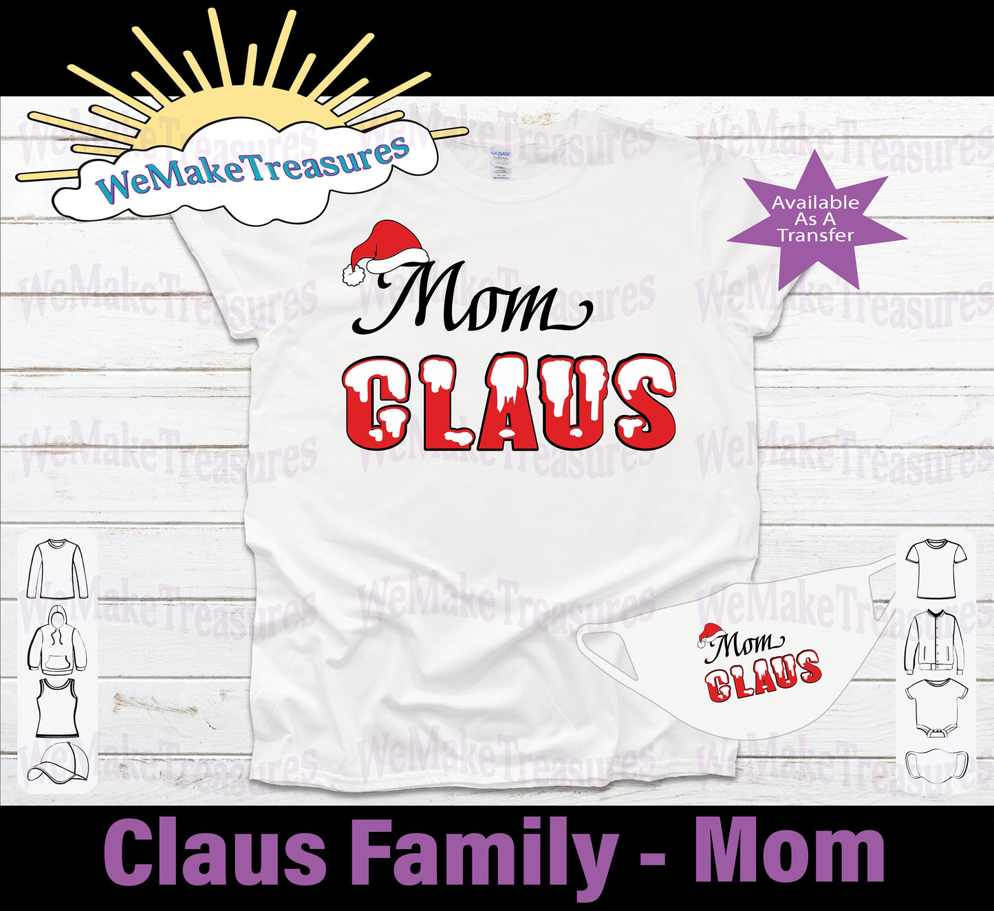 Claus Family Design - Regular Vinyl & Heat Vinyl Transfers A Treasured Design LLC