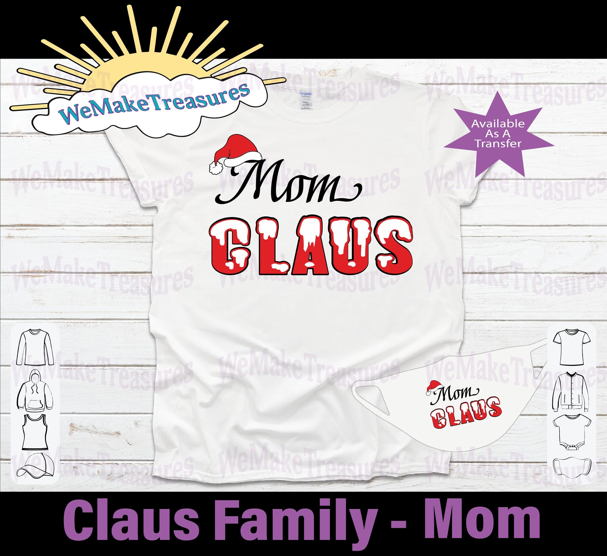 Claus Family Design - Regular Vinyl & Heat Vinyl Transfers A Treasured Design LLC