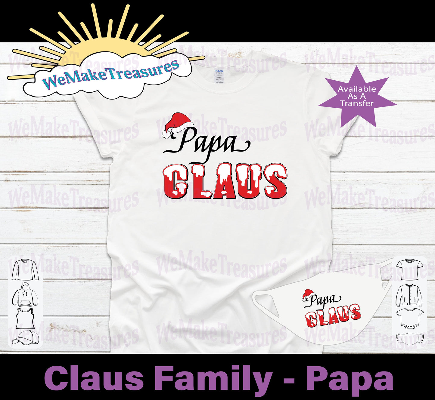 Claus Family Design - Regular Vinyl & Heat Vinyl Transfers A Treasured Design LLC