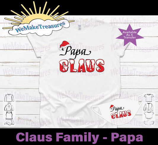 Claus Family Design - Regular Vinyl & Heat Vinyl Transfers A Treasured Design LLC