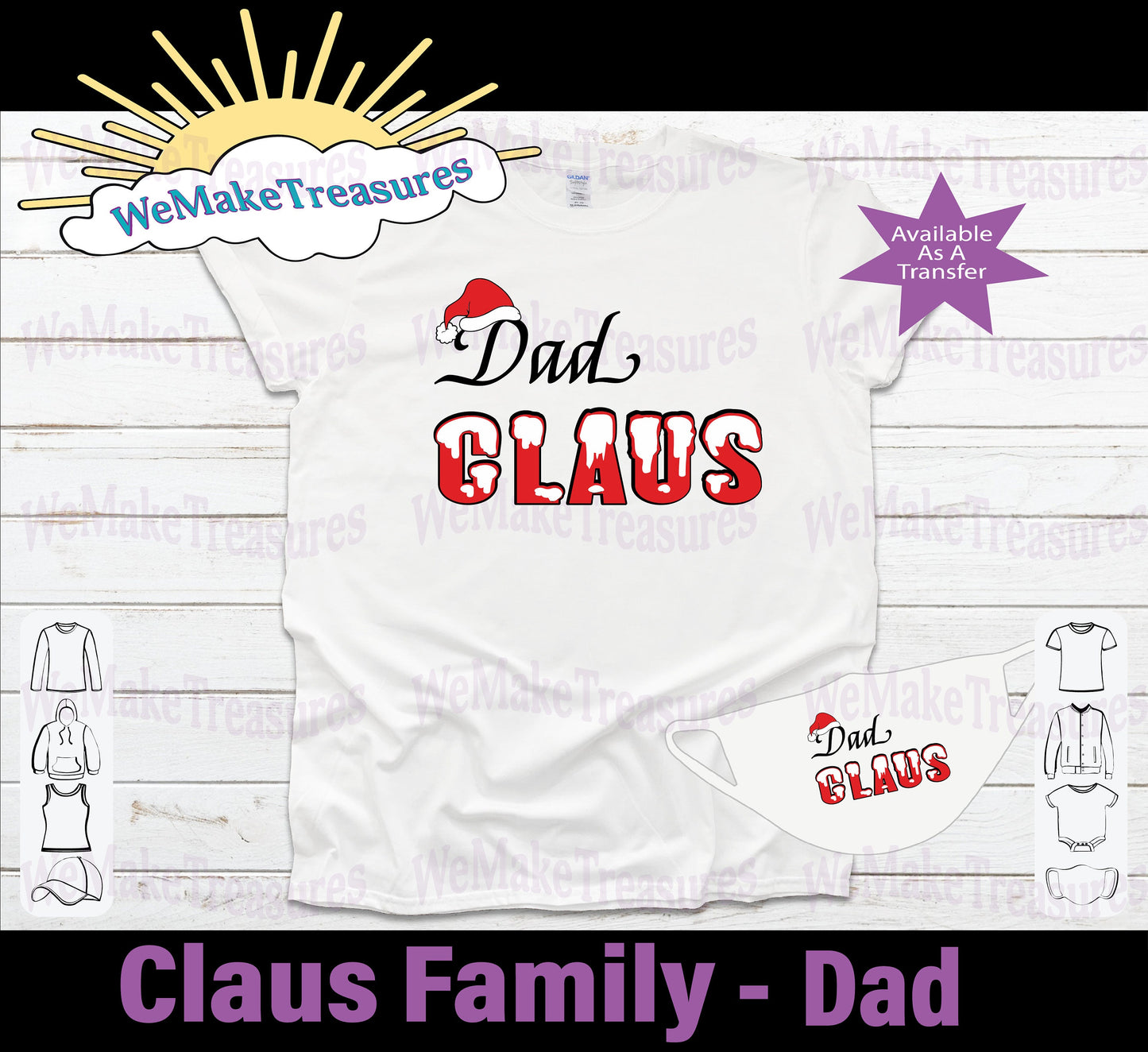 Claus Family Design - Regular Vinyl & Heat Vinyl Transfers A Treasured Design LLC