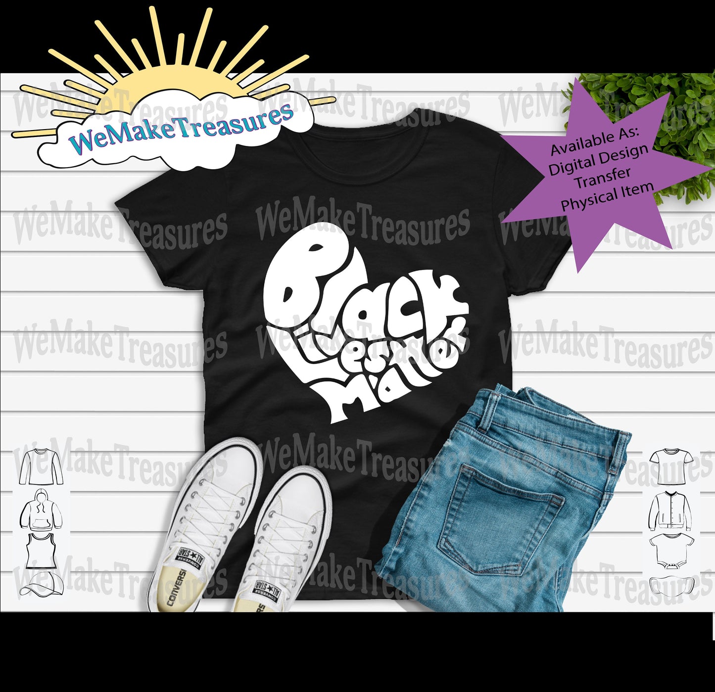 BLM Heart Design SVG/ 2 PNG/2 Mockup Digital Download A Treasured Design LLC