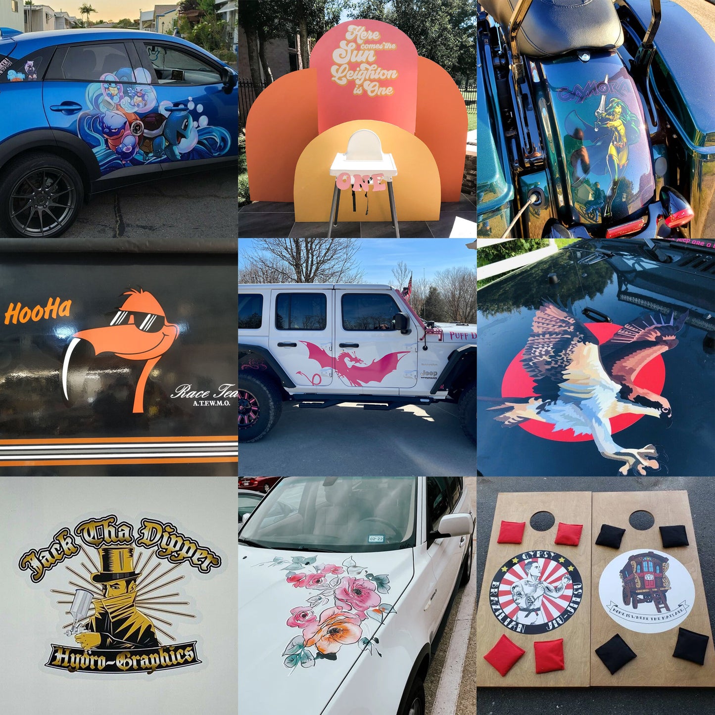 Custom Printed Large FULL COLOR Vinyl Decals (Die-cut Available) | Indoor/Outdoor Sign | Large Decals