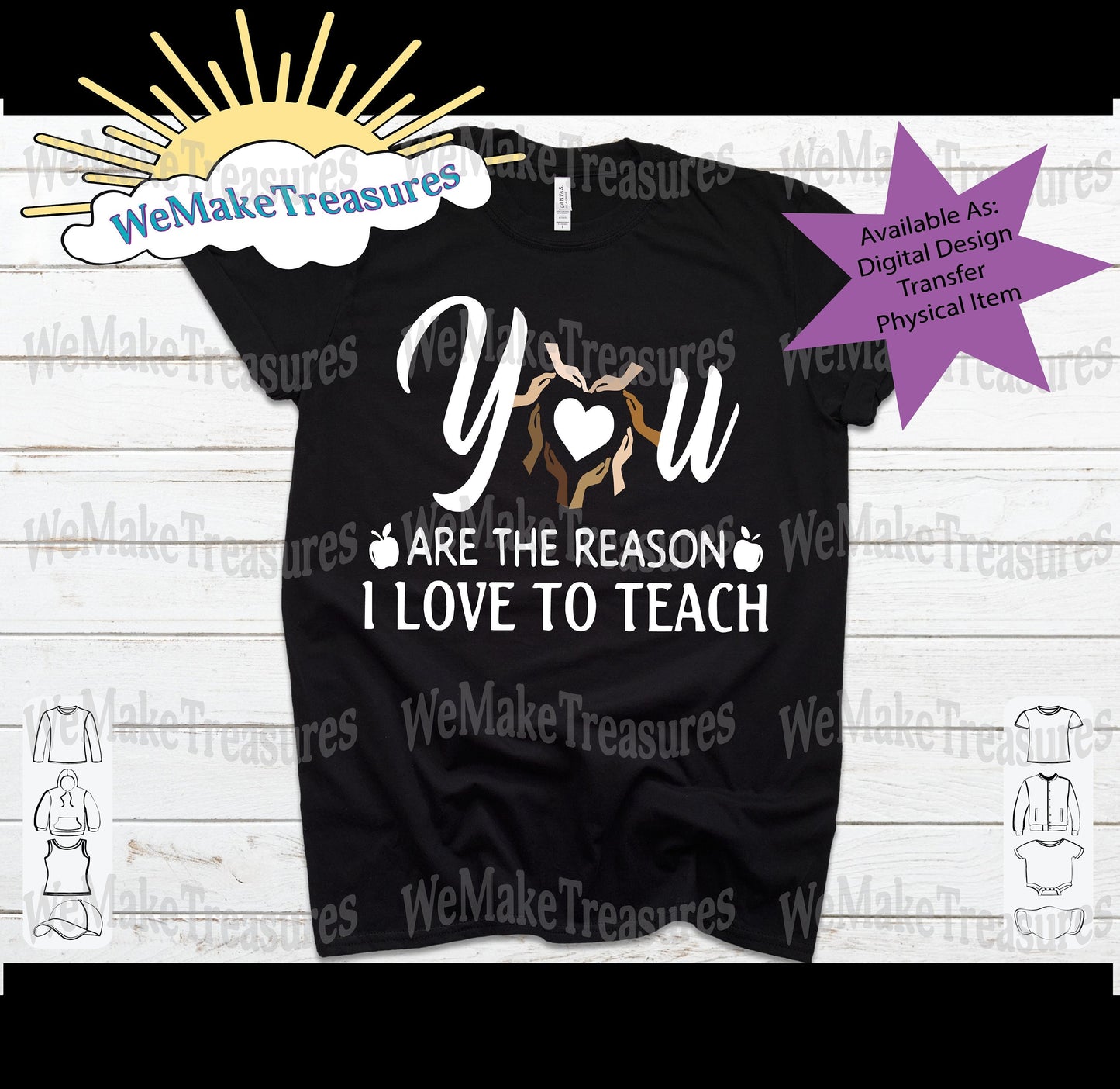 The Reason I Teach - SVG | PNG | Mockup - Digital Download