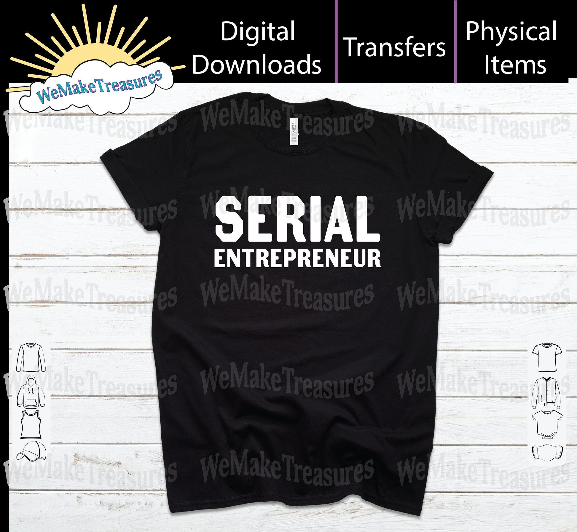Serial Entrepreneur - SVG/PNG/Mockup Digital Download A Treasured Design LLC