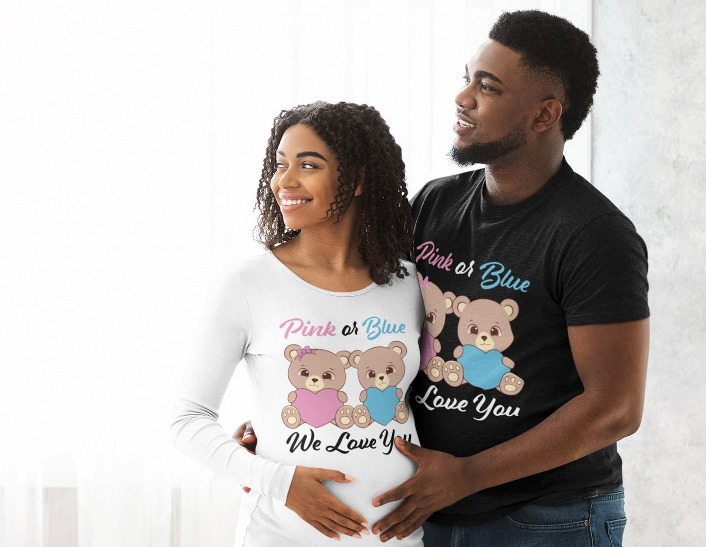 Pink or Blue Bears - Regular (Sticker) Vinyl & Heat Vinyl Transfers A Treasured Design LLC