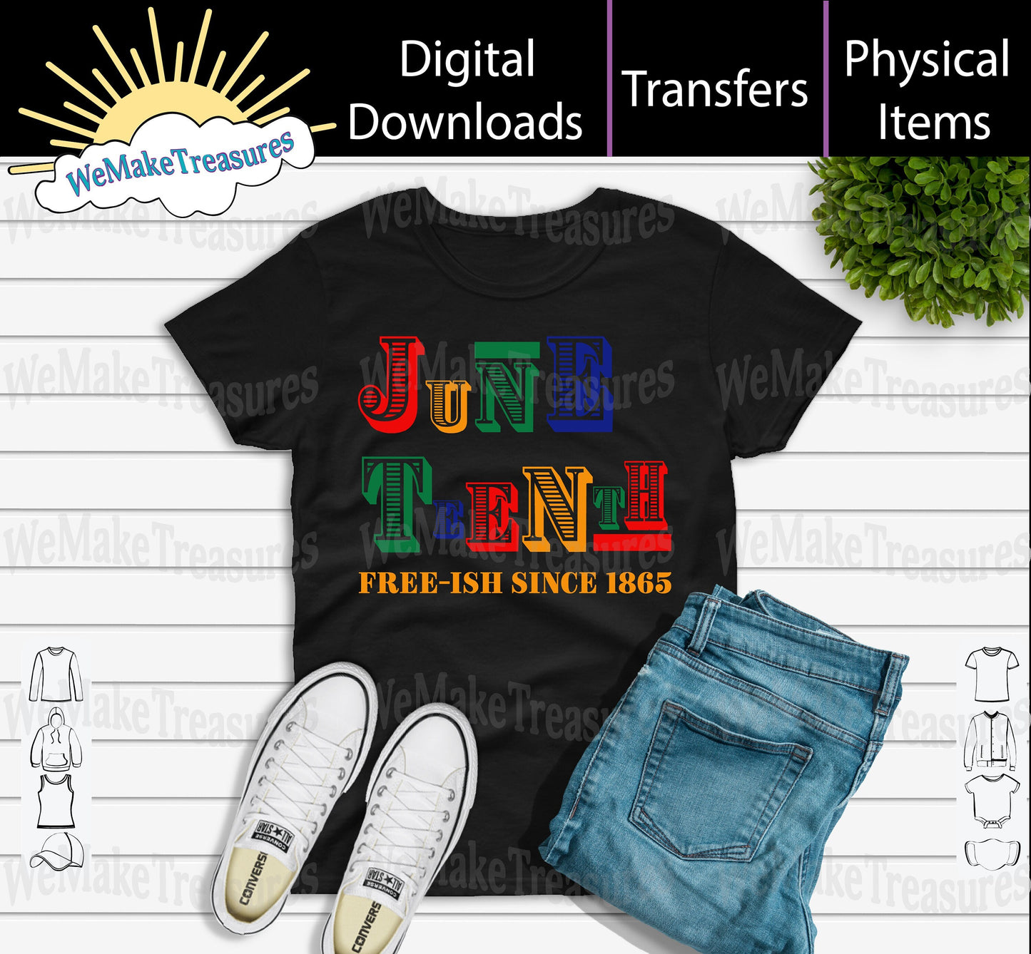 Juneteenth Freeish - SVG + PNG + Mockup Digital Download A Treasured Design LLC