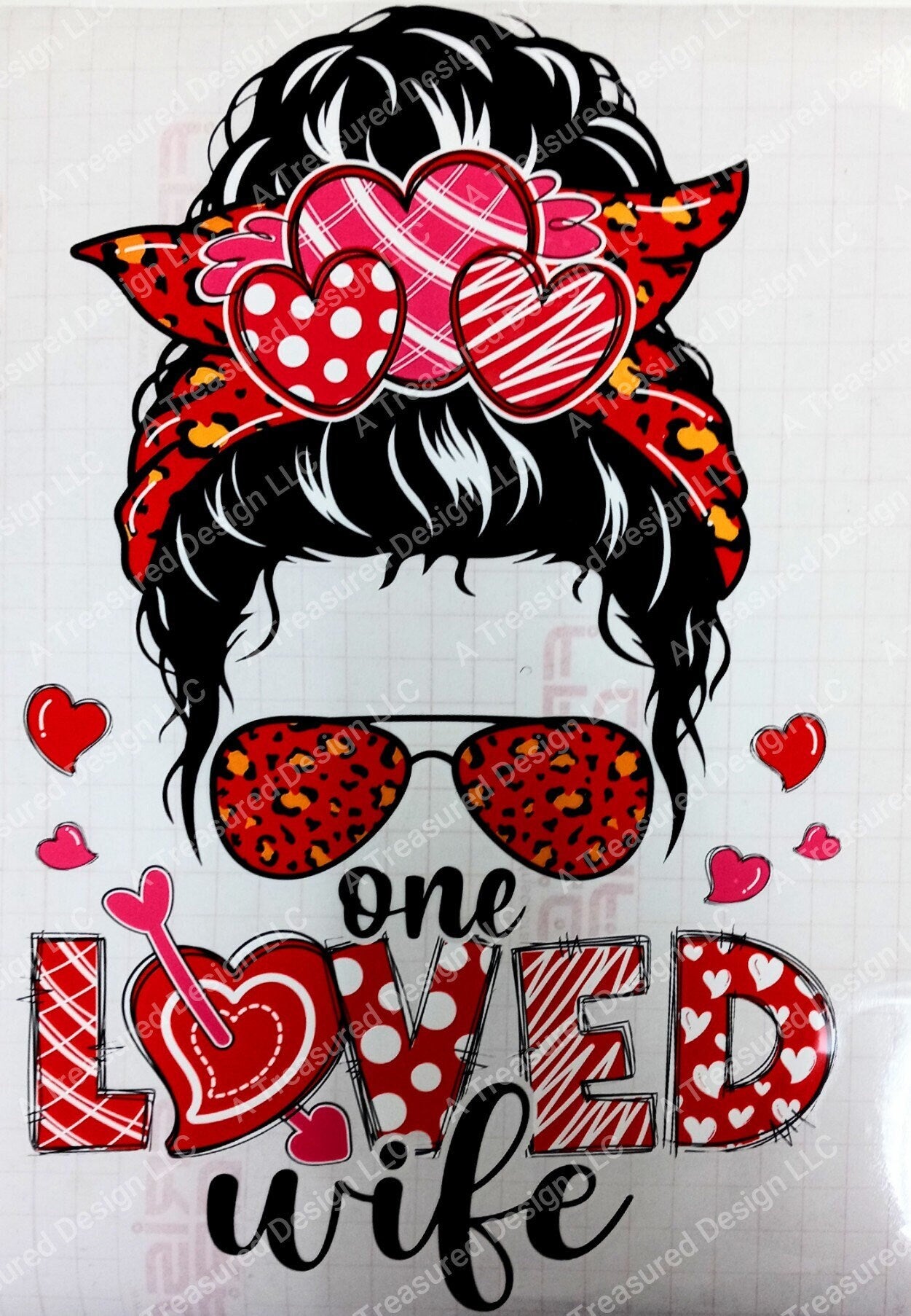 One Loved Wife - Regular (Sticker) Vinyl & Heat Vinyl Transfers A Treasured Design LLC