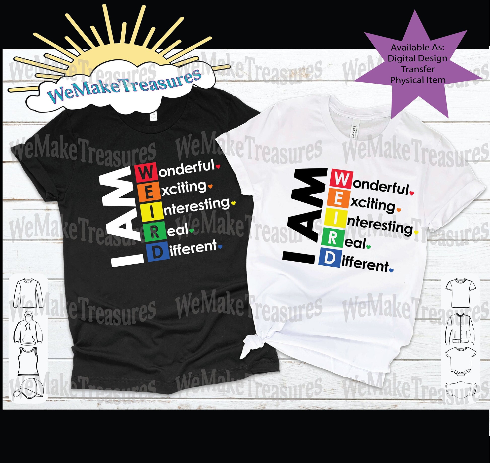 I Am Weird - SVG/PNG Digital Download A Treasured Design LLC