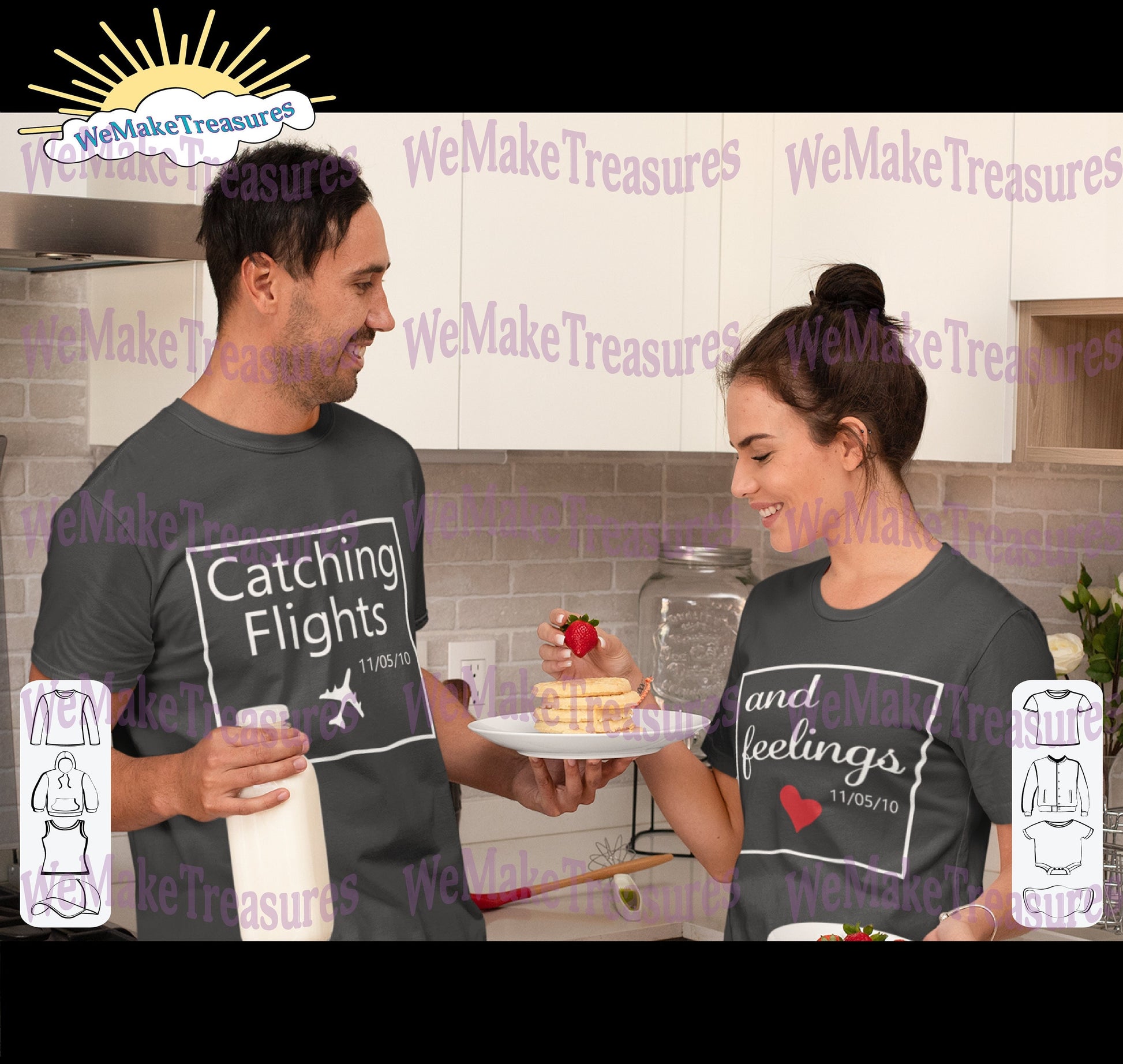 Catching Flights Couple SVG/PNG Digital Download A Treasured Design LLC