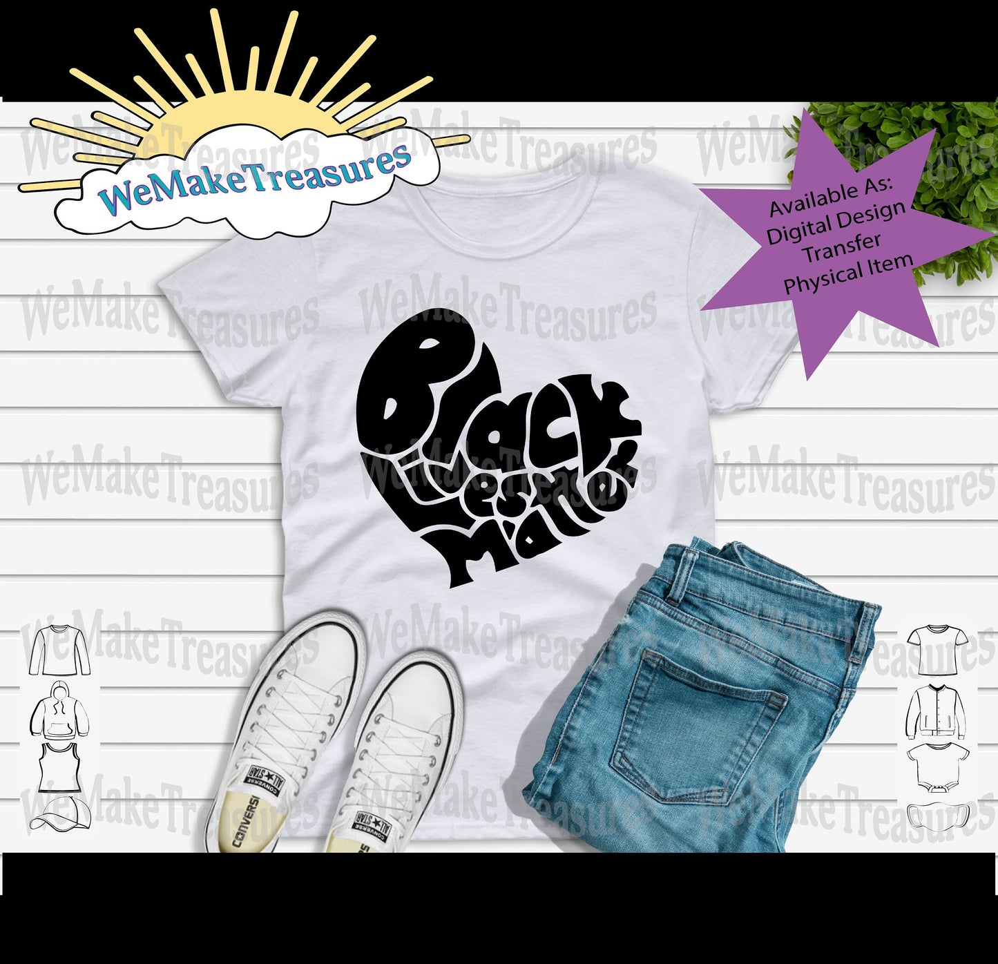 BLM Heart Design SVG/ 2 PNG/2 Mockup Digital Download A Treasured Design LLC