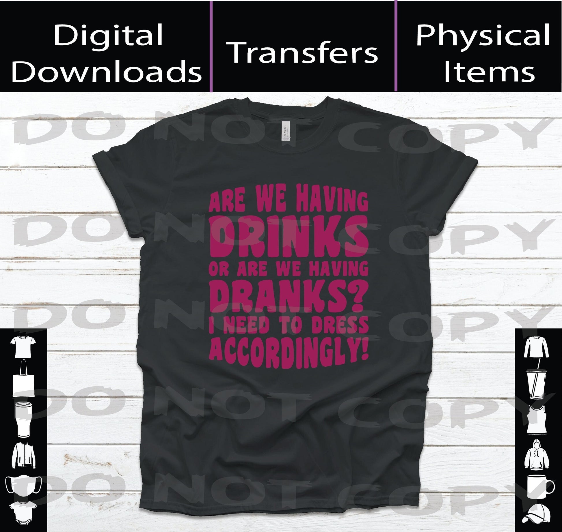 Dranks - SVG | PNG | Mockup Digital Download A Treasured Design LLC