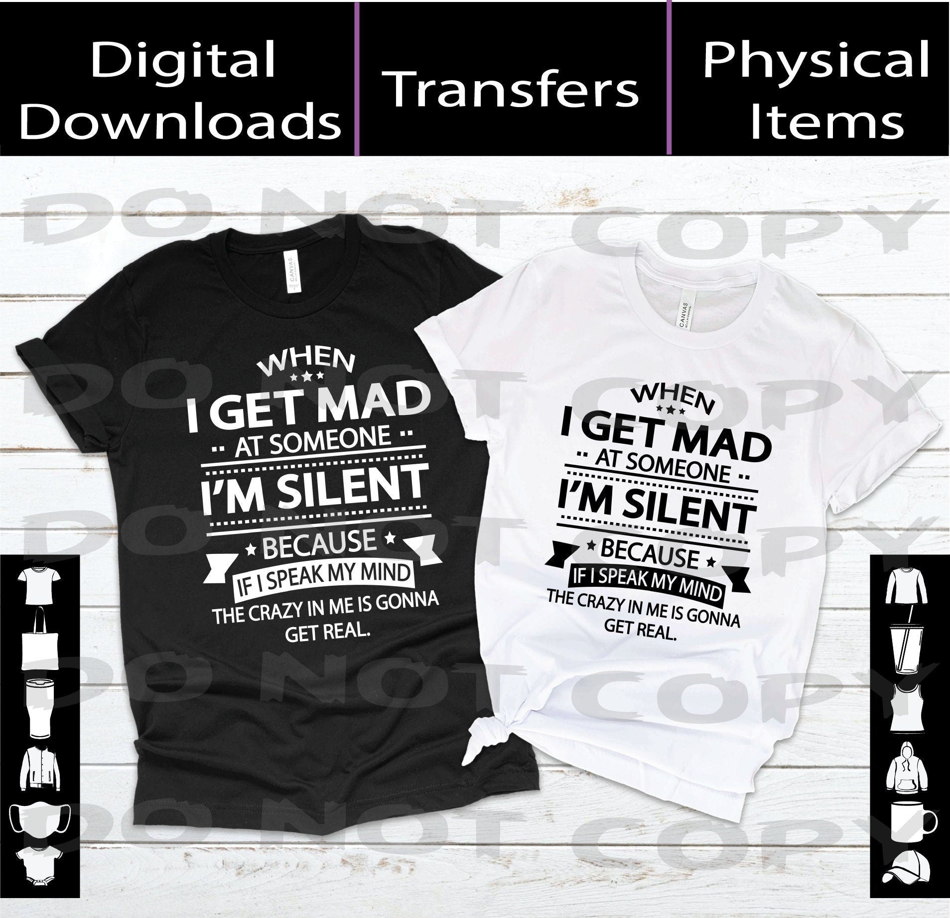 When I get mad - SVG | PNG | Mockup Digital Download A Treasured Design LLC