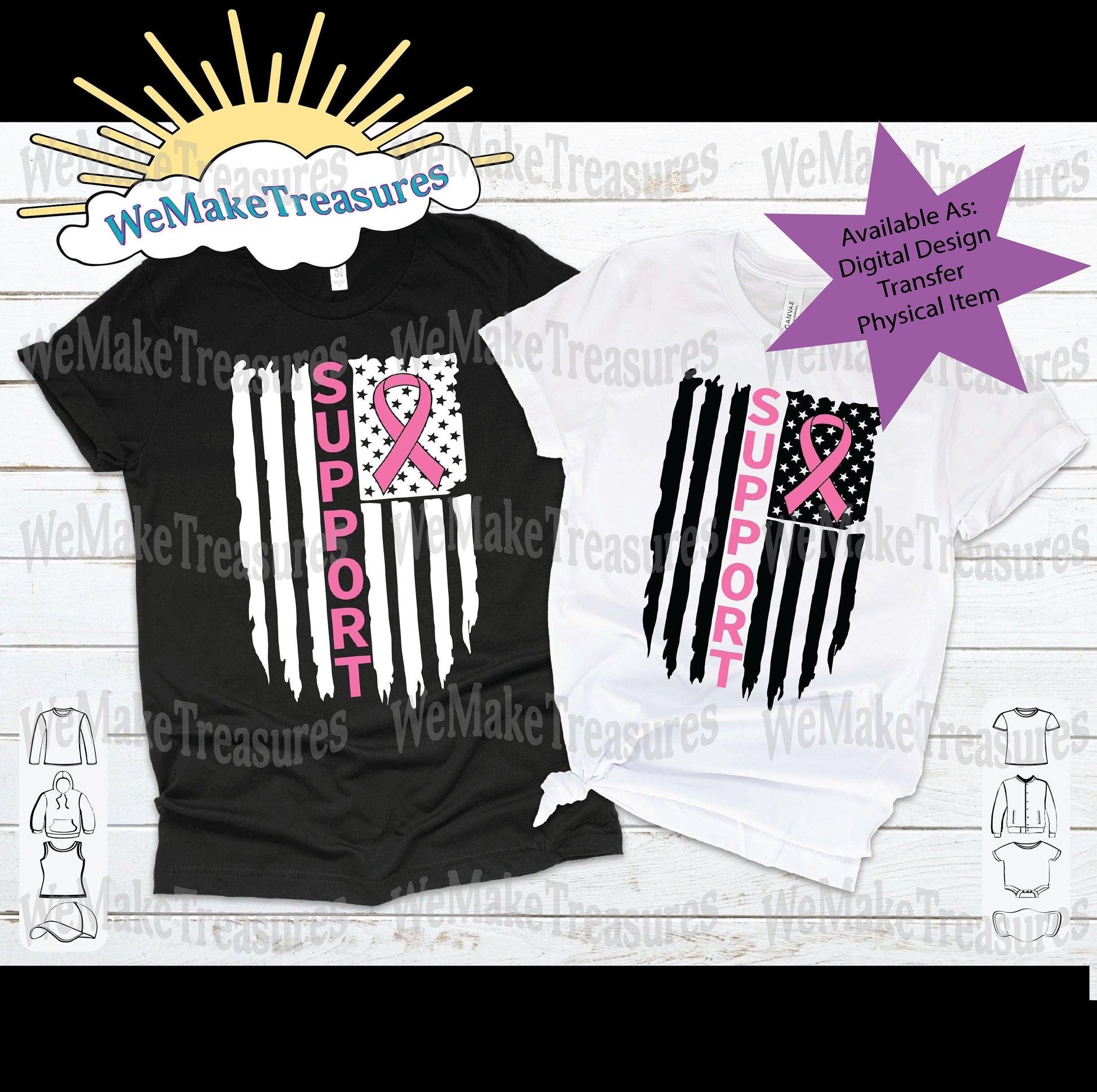 Support Design  SVG/ 2 PNG/ Mockup Digital Download A Treasured Design LLC