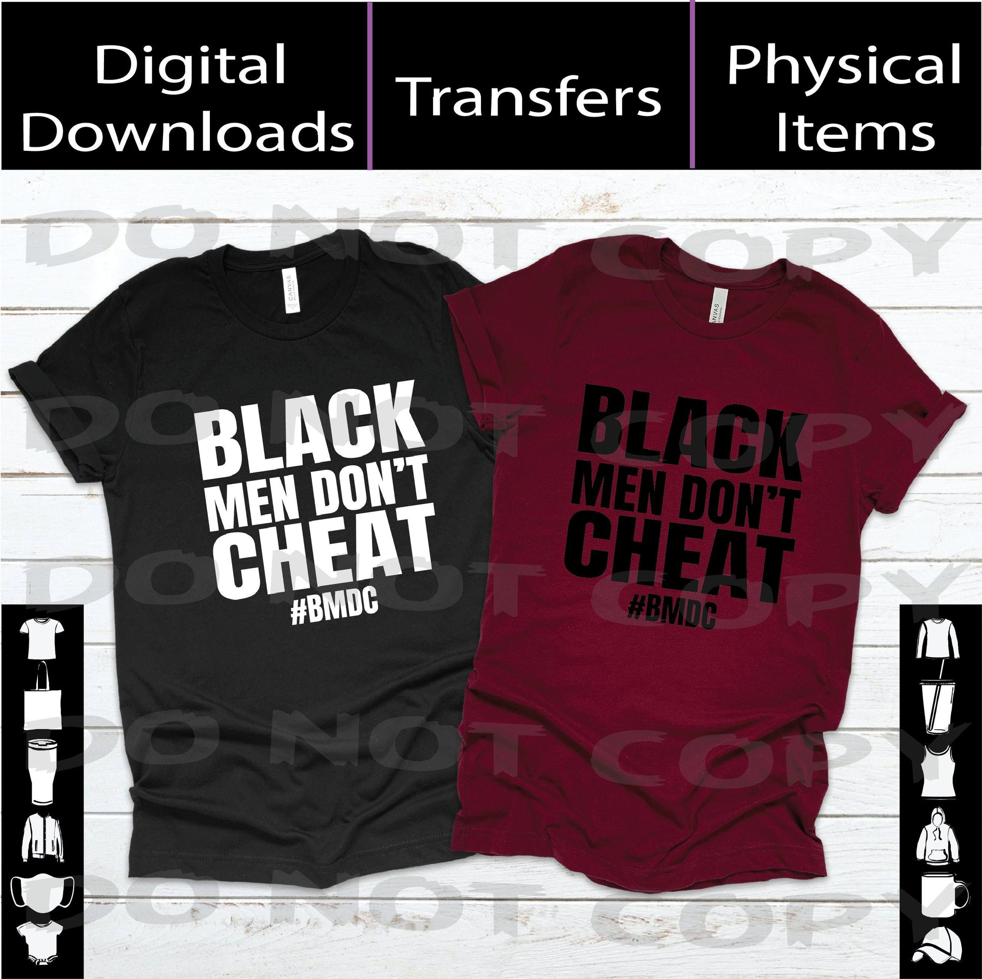 Black Men Don't Cheat SVG | PNG | Mockup Digital Download A Treasured Design LLC
