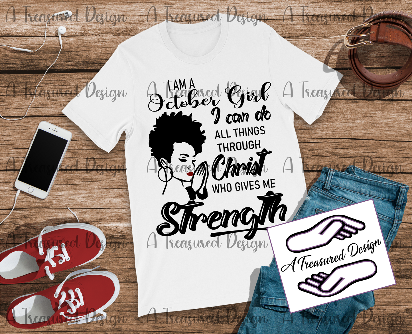 All Things Through Christ - SVG | PNG | Mockup - Digital design