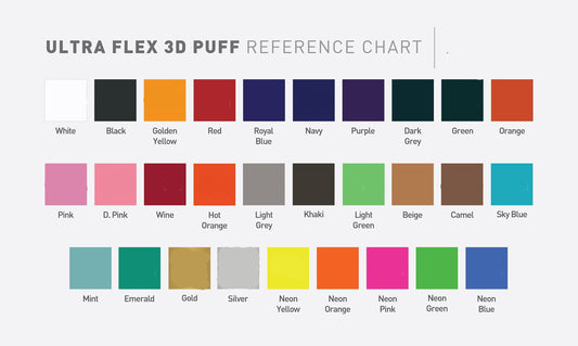 Ultra Flex 3D PUFF  20” wide Heat TRANSFER Vinyl for T-Shirt and Apparel - HTV