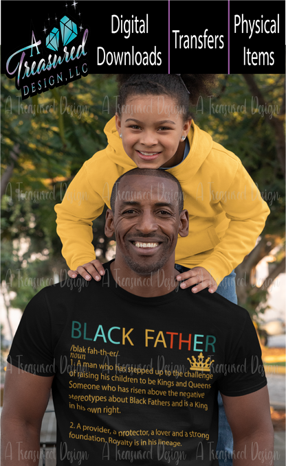 Black Father - SVG | PNG | Mockup Digital Download