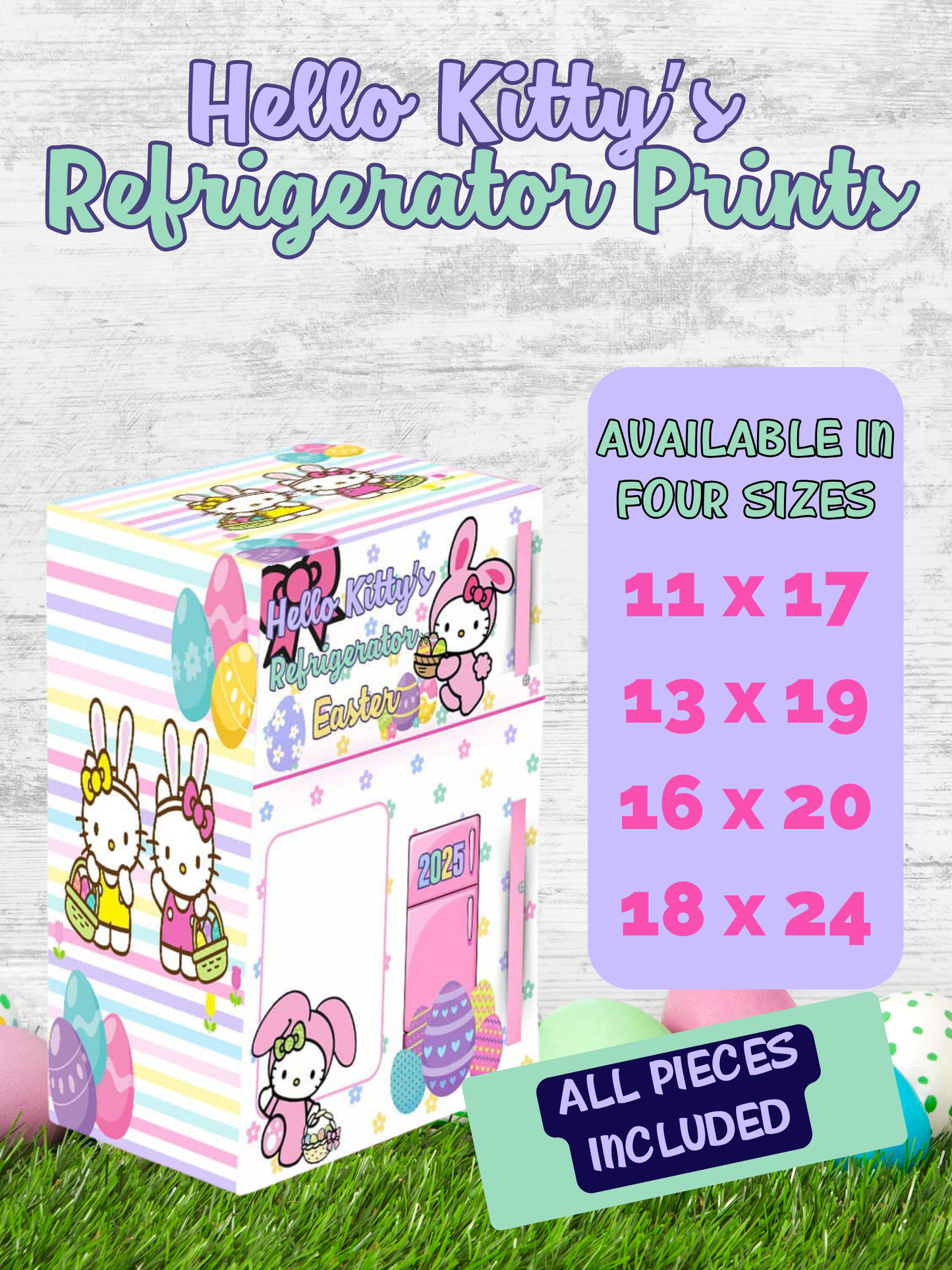 Refrigerator Easter Treat Box Prints