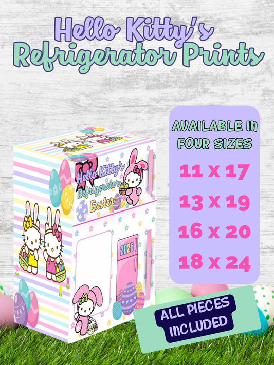 Refrigerator Easter Treat Box Prints