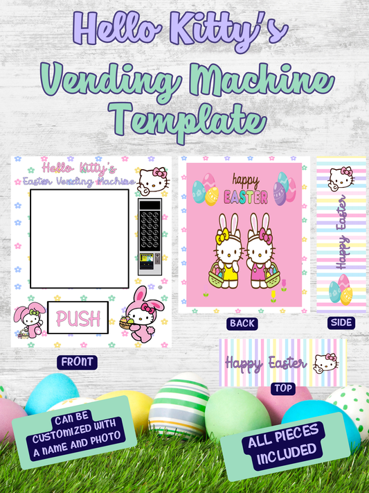 Hello Kitty Vending Machine – Digital Template 🎨🔥