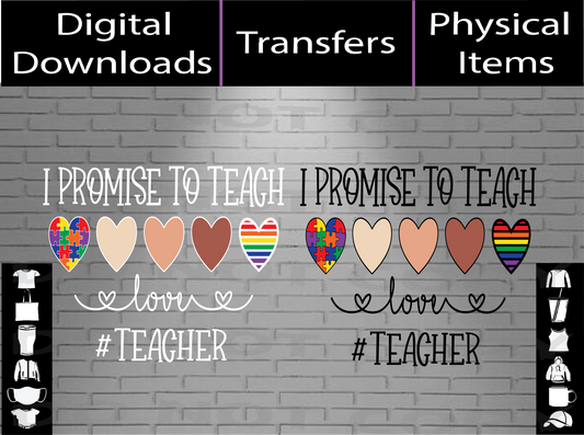 I Promise To Teach - SVG | PNG | Mockup