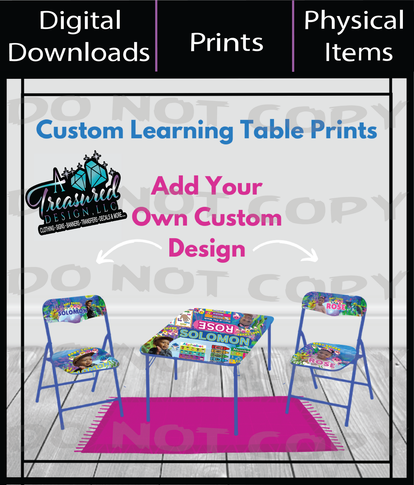 Learning Table and Chair Prints