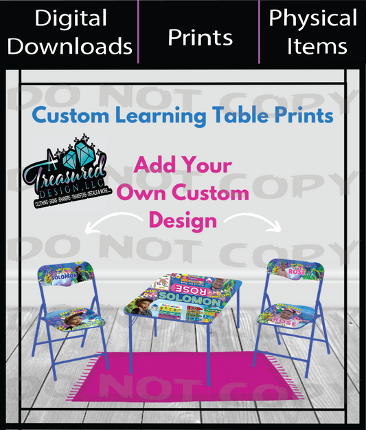 Learning Table and Chair Prints